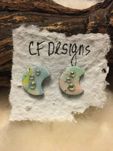 Load image into Gallery viewer, Watercolour Polymer Clay Earrings