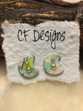 Load image into Gallery viewer, Watercolour Polymer Clay Earrings