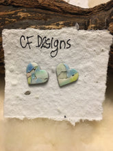 Load image into Gallery viewer, Watercolour Polymer Clay Earrings