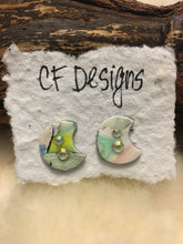 Load image into Gallery viewer, Watercolour Polymer Clay Earrings
