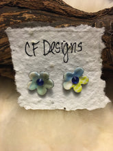 Load image into Gallery viewer, Watercolour Polymer Clay Earrings
